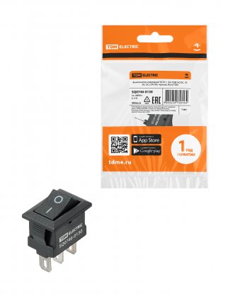 Фотография товара 'Tdm SQ0746-0130 KCD11-102 250В AC/DC, 1P, 3А, (3с), ON-ON'