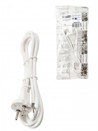 Фотография товара 'Tdm Шнур сетевой с вилкой ПВСмб 2x0,75мм2 3м, SQ1305-0572'