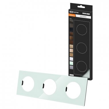 Фотография товара 'Tdm SQ1819-0104 Рамка тройная фисташковая, стекло, "Байкал"'