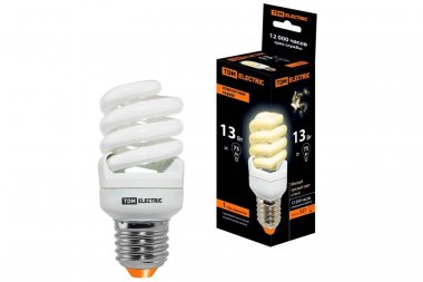 Фотография товара 'Tdm Лампа энергосберегающая КЛЛ-FSТ2-13 Вт-2700 К–Е27 КОМПАКТ (41х95 мм), SQ0323-0179'