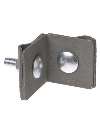 Фотография товара 'Tdm Держатель фальцевый стальной зажим 45х45 мм для прута ?6-10 мм, SQ2402-3280'