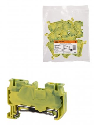 Фотография товара 'Tdm Зажим клеммный безвинтовой ЗКБ PEN быстрого зажима 4 мм2, SQ0822-0168'