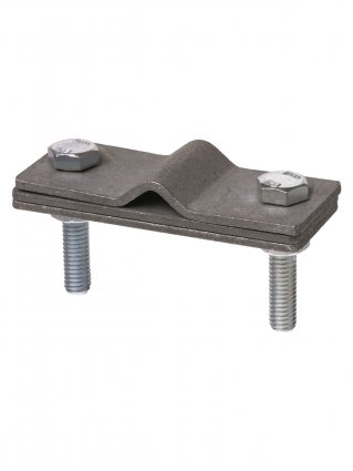 Фотография товара 'Tdm Зажим соединительный 2-х болтовой с контактной пластиной прут-полоса, полоса 40х4 - прут ?6-10 мм, SQ2401-3110'