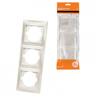 Фотография товара 'Tdm SQ1815-0834 Рамка 3-х постовая вертикальная'