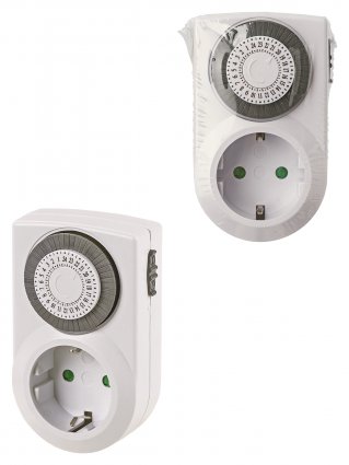Фотография товара 'Tdm Таймер розеточный ТРМ-Н-01-30мин/24ч-10А (суточный), SQ1506-0101'