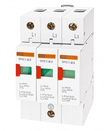 Фотография товара 'Tdm Разрядник ОПС1-C 3Р SQ0201-0007'