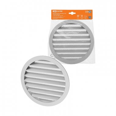 Фотография товара 'Tdm SQ1807-0804 Решетка вентиляционная круглая алюминиевая с москитной сеткой, с фланцем d200'