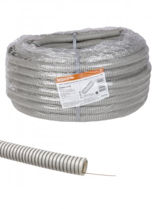 Фотография товара 'Tdm Труба гофрированная ПВХ d 25 с зондом (50 м), SQ0401-0103'