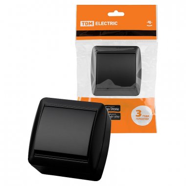 Фотография товара 'Tdm SQ1818-0301 Выключатель 1-кл. открытой установки IP44 10А'