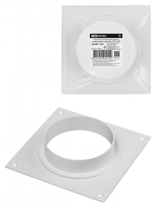 Фотография товара 'Tdm SQ1807-1780 Пластина настенная для круглых воздуховодов с фланцем, D100'