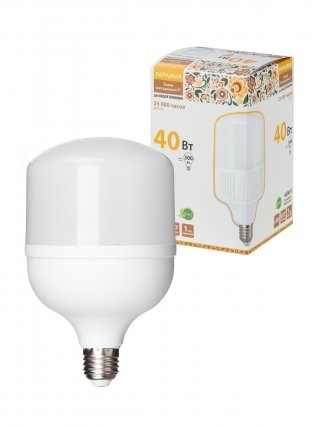 Фотография товара 'Tdm Лампа светодиодная T-40 Вт-230 В-4000 К–E27 (114x183 мм), SQ0340-1644'