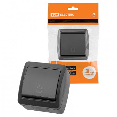 Фотография товара 'Tdm SQ1818-0116 Кнопка звонковая открытой установки IP44 6А'