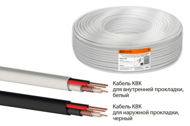 Фотография товара 'Tdm Кабель для видеонаблюдения КВК-П-2 2х0,5 мм? SQ0123-0002'