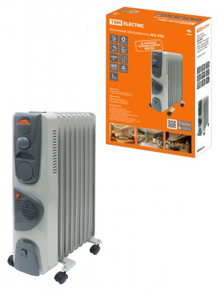 Фотография товара 'Tdm Масляный обогреватель МО-9ТВ, 2000 Вт, 9 сек, вентилятор, регулировка мощности (800/1200/2000+400 Вт), термостат, SQ2501-0912'