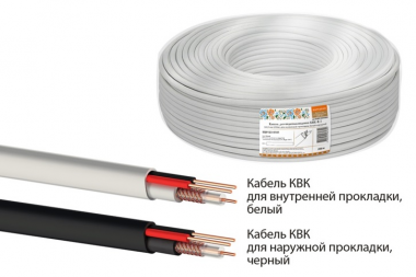 Фотография товара 'Tdm Кабель для видеонаблюдения КВК-П-2 2х0,75 мм SQ0123-0104'