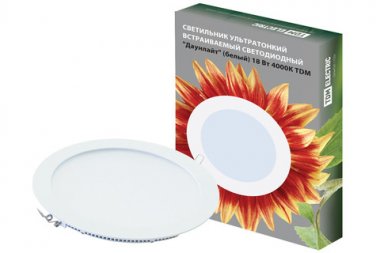 Фотография товара 'Tdm Светильник ультратонкий встраиваемый светодиодный "Даунлайт" 18 Вт 4000К SQ0329-0011'