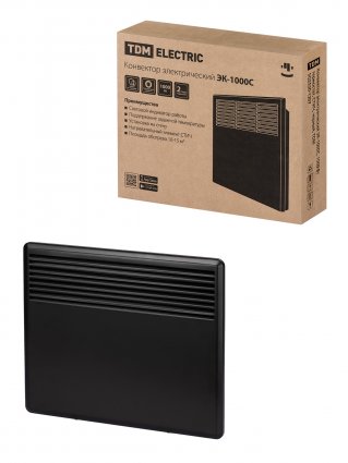 Фотография товара 'Tdm Конвектор электрический ЭК-1000С, 1000 Вт, термостат, СТИЧ, SQ2520-1207'