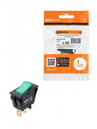 Фотография товара 'Tdm SQ0746-0155 KCD3-101N/B 250В AC/DC, 1P, 15А, (3с), ON-OFF'