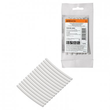 Фотография товара 'Tdm SQ0548-2804 Набор трубок термоусаживаемых, клеевых "Моноцвет, белый 4,8/1,5'
