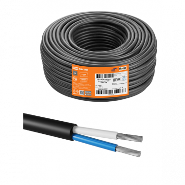 Фотография товара 'Tdm SQ0144-0002 Кабель АсВВГ-П нг(А)-LS 2х4 ок(N)-0,66 ГОСТ (100м)'