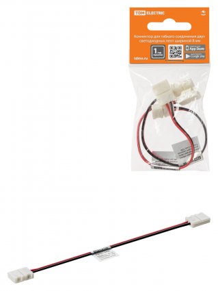 Фотография товара 'Tdm Коннектор для гибкого соединения двух светодиодных лент шириной 8 мм, SQ0331-0400'