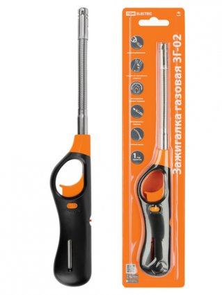 Фотография товара 'Tdm Зажигалка газовая с пьезоэлементом ЗГ-02, регулировка уровня пламени, многоразовая заправка, гибкий носик, SQ2511-0002'