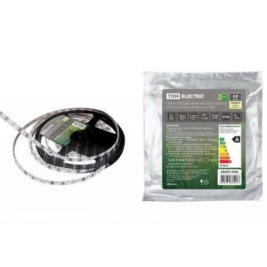 Фотография товара 'Tdm SQ0331-0302 Лента светодиодная SMD2835-60 LED/м-IP20-12 В-4,8 Вт/м-3000 К'