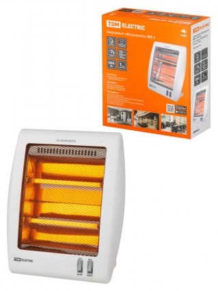 Фотография товара 'Tdm Кварцевый обогреватель КО-1, 800 Вт, регулировка мощности (400/800 Вт), SQ2520-1701'
