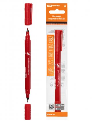 Фотография товара 'Tdm Маркер перманентный двухсторонний 0,4/1 мм, SQ0594-0113'