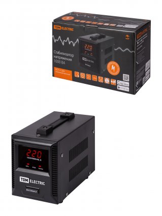 Фотография товара 'Tdm Стабилизатор напряжения БСР1-1,0 кВА электронный переносной, SQ1201-0032'