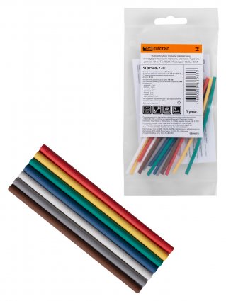 Фотография товара 'Tdm Набор трубок термоусаживаемых, клеевых ТТкНГ(3:1), SQ0548-2201'