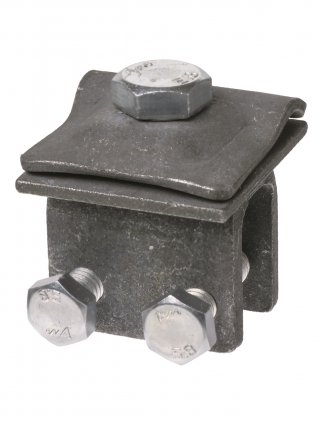 Фотография товара 'Tdm Держатель фальцевый стальной зажим с 2-х болтовым креплением для прута ?6-10 мм, SQ2402-3282'