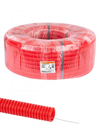 Фотография товара 'Tdm Труба гофрированная ПНД d 32 с зондом (50 м) легкая, SQ0413-0034'