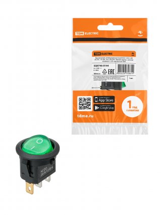 Фотография товара 'Tdm SQ0746-0144 KCD2-101N 12В AC/DC, 1P, 20А, (3с), ON-OFF'