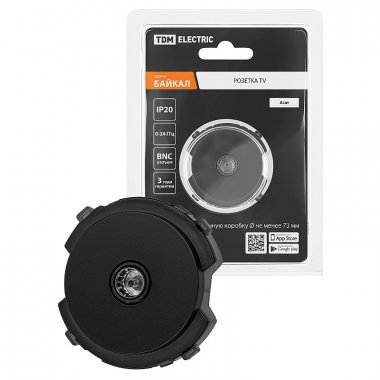 Фотография товара 'Tdm SQ1819-0210 Розетка TV проходная агат, "Байкал"'