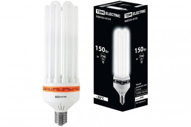 Фотография товара 'Tdm Лампа энергосберегающая КЛЛ-6U-150 Вт-6500 К–Е40 (105х355 мм), SQ0323-0133'