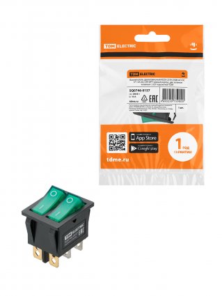 Фотография товара 'Tdm SQ0746-0157 KCD3-221N 250В AC/DC, 1P, 15А, (6с), ON-OFF'
