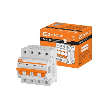 Фотография товара 'Tdm SQ0223-0125 Авт. выкл. ВА47-60 4Р 16А 6кА х-ка С'