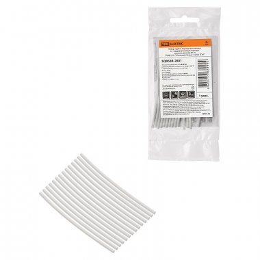 Фотография товара 'Tdm SQ0548-2801 Набор трубок термоусаживаемых, клеевых "Моноцвет, белый 1,5/0,6'