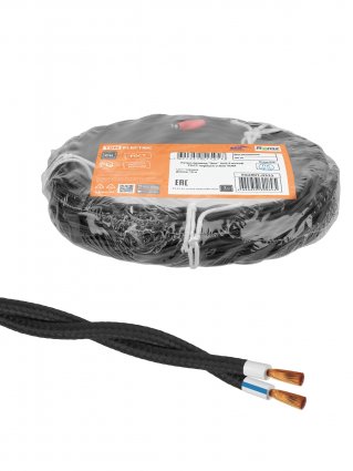 Фотография товара 'Tdm SQ2801-0332 Ретро провод "Эко" 2х2,5 витой ГОСТ'