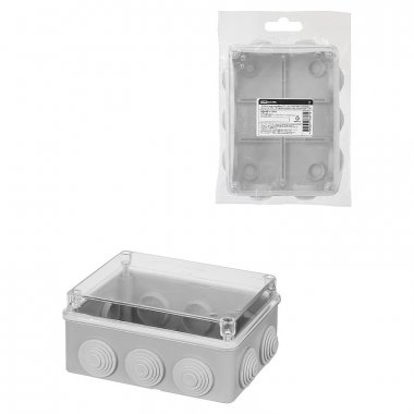 Фотография товара 'Tdm SQ1401-1141 Распаячная коробка ОП 150х110х70мм, прозрач. крышка, IP55'