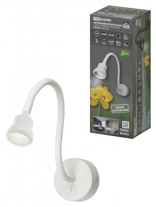 Фотография товара 'Tdm Спот на гибком основании СГС-03, 3 Вт, COB, 270 лм, 4000 К, IP20, "Кассия", SQ0358-0384'