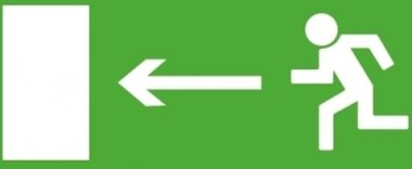 Фотография товара 'Tdm Сменное табло "Направление к эвакуационному выходу налево" SQ0349-0213'