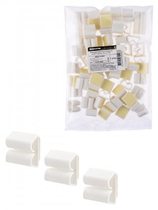 Фотография товара 'Tdm Клипса для кабеля самоклеящаяся тип B 17х20 мм, SQ0516-0401'