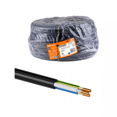 Фотография товара 'Tdm SQ0117-0514 Кабель ВВГнг(А)-FRLS 3х1,5 ок(N, PE)-0,66 ГОСТ'