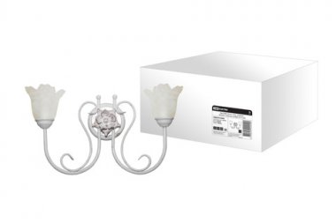 Фотография товара 'Tdm Бра НББ-09-02-2х40 «Глория» белый с золотом 2х40Вт E14 SQ0370-0006'