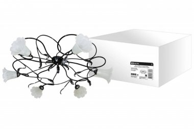 Фотография товара 'Tdm Люстра НПБ-23-03-6х40 «Ажур» черный с серебром 6х40Вт E14 SQ0370-0020'