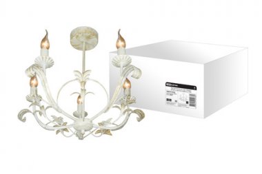 Фотография товара 'Tdm Люстра НСБ-04-02-5х40 «Медея» белый с золотом 5х40Вт E14 SQ0370-0028'
