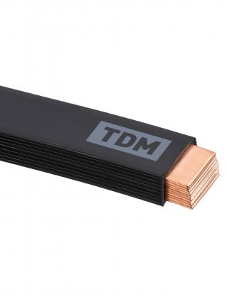 Фотография товара 'Tdm Шина медная гибкая изолированная ШМГ 10х(80х1), 2м, SQ0841-0019'