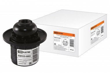 Фотография товара 'Tdm Патрон карболитовый с кольцом, Е27 SQ0335-0002'